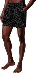 Konfidence Spodenki kąpielowe Nike Breaker Tossed Swoos 5" Volley czarne (NESSG572 001 L)