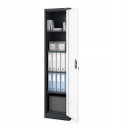 Jan Nowak ALEX cabinet Anthracite RAL7016 + White RAL9004 H1850*W450*D400