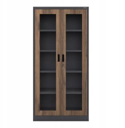 Jan Nowak AMELIA cabinet ECO* ANTHRACITE RAL7016 WOODGRAIN H1850*W900*D400
