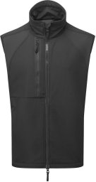 4kom.pl CD876 Kamizelka Softshell ECO* WX2 (2L) czarny 5XL