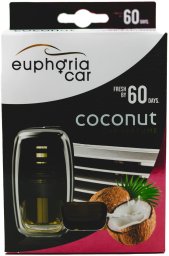 PLANTES&PARFUMS PROVENCE EUPHORIA CAR COCONUT DYFUZOR ZAPACHOWY DO SAMOCHODU ZAPACH KOKOS I WANILIA