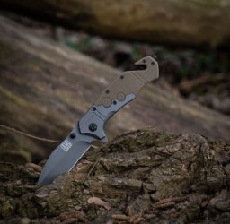 Real Steel Nóż Commander Rescue 101 INC Black/Tan