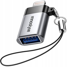 Adapter USB Innostyle USB-A - Lightning Szary