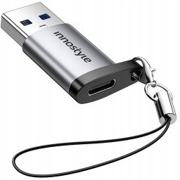 Adapter USB Innostyle USB-A - USB-C Szary