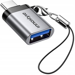 Adapter USB Innostyle USB-A - USB-C Szary