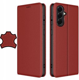 krainaGSM Etui Do Samsung A56 5G Skórzane Zamykane Magnetyczne + Szkło