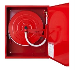 SUPRON Hydrant DN25 zawieszany z miejscem na gaśnice pod zwijadłem wąż 30m zamek patent (S-25-ZGW30-P-3000)