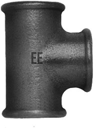 ODLEWNIA Trójnik 4”x11/2”x4” Czarny