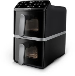 Frytkownica beztłuszczowa Philips Ovi Stacked Dual Basket NA461/00
