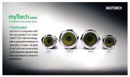 Latarka NEXTORCH myTorch 3AAA 150 Lumens LED