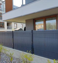 Cavatorta Listwy ogrodzeniowe pionowe szerokie 123x250cm RD08 słomkowy komplet (RD08 123B)
