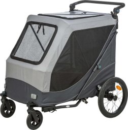 Trixie Dla psa składana quick-fold XL: 87,5 × 97 × 93/150 cm szara