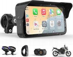 Ejeas Carpuride W603DT wodoszczelny ekran motocyklowy CarPlay Android Auto TPMS