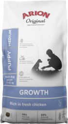 Arion Original growth chicken med sucha karma dla psa 12kg
