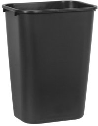 Kosz na śmieci Rubbermaid Black PE 39 l rectangular for heavy waste (176266)