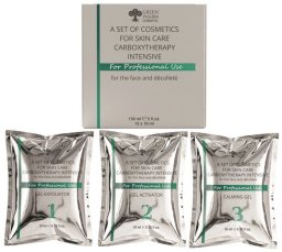 Galt GREEN PHARM Carboxy Therapy żel aktywujący 5x10ml + żel peelingujący 5x10ml + żel uspokajający 5x10ml