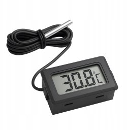 Duronic Termometr cyfrowy LCD elektroniczny precyzyjny pomiar temperatury z sondą (HOME0027)