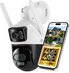 Kamera IP Zintronic Dwuobiektywowa Obrotowa P44 IP Wi-Fi (2 x 4 MPx) IKPW430DLV1
