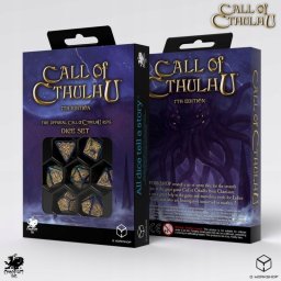 Q-Workshop Zestaw ko¶ci Zew Cthulhu 7. Edycja - Niebiesko-zielone i z³ote