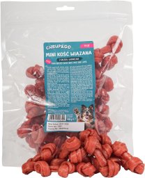 Chrup&Go Przysmak dla psa Mini kość wiązana z kaczką i jagnięciną (dorosły) 500g