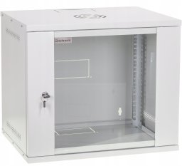Szafa NetRack NETRACK Wall Mount Cabinet Rack 19in 9U 400mm ECO-Line* gray glass door