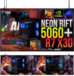 Adronix ZESTAW GAMINGOWY NEON RIFT R7 7800X3D/32GB/RTX5060/1TB M.2 SSD/W11/27"100Hz