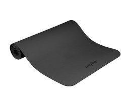 Rebel Active Mata gimnastyczna do ćwiczeń joga, pilates, fitness, 183x61cm, grubość 1cm, materiał TPE, czarna, REBEL ACTIVE