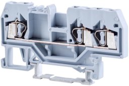Tracon Electric Złączki szynowe i listwy pomiarowe Fazowy zacisk połączeniowy na szynę TSKC2,5/3
