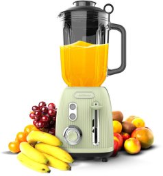 Blender kielichowy Cecotec Power Black Titanium RetroGreen Tabletop 1200 W Jar capacity 1.5 L Jar material Glass Green