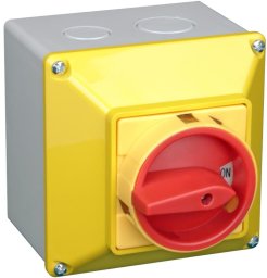 Tracon Electric Wyłącznik główny z obudową, z blokadą 0-1 25A (TKFL-25T65S)