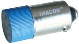 Tracon Electric Żarówka sygnalizacyjna BA9s LED 230V AC/DC niebieska Tracon