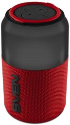 Głośnik Sven przenośny czerwony 10W Bluetooth TWS USB PS-130