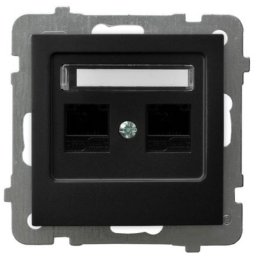 Schneider Electric Gniazdo komputerowe kat.5e Ospel AS czarny (GPK-2G/K/m/33)