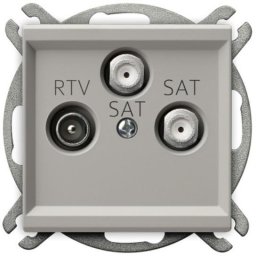 Ospel gniazdo RTV-SAT podwójne Sonata kaszmir (GPA-R2S/m/82)