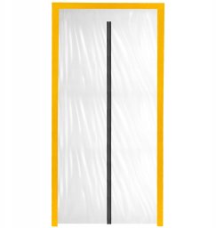 ExtraLink Drzwi przeciwpyłowe remontowe, kurtyna przeciwkurzowa, 220x110, prosta (AG20966 220X110 PROSTA)