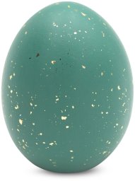 Dekoracja świąteczna Eurofirany Jajko wielkanocne dekoracyjne 7x7x10 cm ciemnoturkusowe ceramiczne