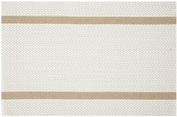 Eurofirany Podkładka na stół ELLA 30x45 cm biała złoty komplet 6 sztuk