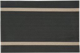 Home Styling Collection Podkładka na stół ELLA 30x45 cm czarna komplet 6 sztuk