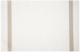 Home Styling Collection Podkładka na stół RUBY 30x45 cm biała komplet 6 sztuk