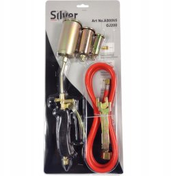 Silver Palnik gazowy z wężem do papy dachowej 3 dysze SilverTools AB0065