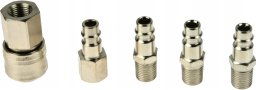 Pneumat System Szybkozłączka pneumatyczna SilverTools 1/4 typ 26 zestaw 5 el S11880