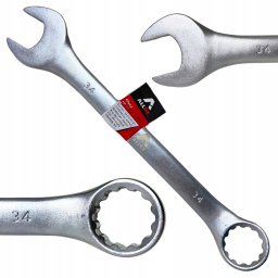 Allbe płasko oczkowy 34mm CrV stalowy warsztatowy mocny