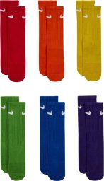Nike Skarpety dla dzieci Everyday Cush Crew 6 par kolorowe SX6910 903 38-42