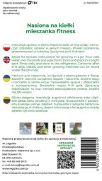 Legutko Nasiona na kiełki - mieszanka fitness