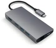 HUB USB Satechi Multiport Ethernet V2 Hub Ucb-C / Ethernet/3Xusb 3.0/Hdmi/Usb-C (Pd)/Sd/Microsd Space Gray (ST-TCMA2M)