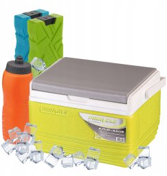 Krups Lodówka Turystyczna 4,5L Pinnacle TPX 6006 limonkowa + 2 wkłady + Bidon