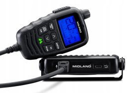 CB Radio CRT Midland M5 PRO AM FM ANC VOX USB-C Sterowanie w Mikrofonie