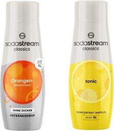 BioLife Zestaw 2 koncentratów syrop Sodastream Pomarańcza Pomarańcza Zero + Tonik