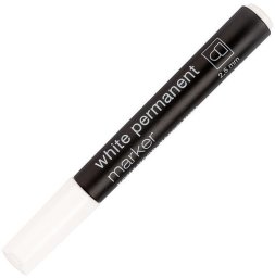 Koh I Noor Marker permanentny 2,5mm biały (8593539367642)