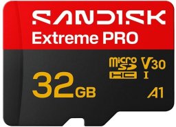 Karta Hama Sandisk Extreme Pro microSDHC 32GB up to R 100MB/s W 90MB/s UHS-I, 5K, 4K UHD (002269550000)